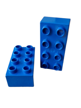 Lego Duplo Basic Bau Stein 2x4 (3011) blau