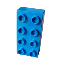 Lego Duplo Basic Bau Stein 2x4 (3011) Azur blau
