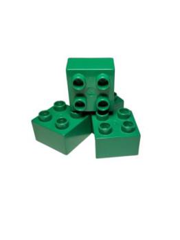Lego Duplo Stein Basic 2x2 (3437) grün