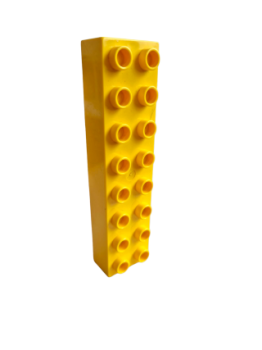 Lego Duplo brick Basic 2x8 (4199) yellow
