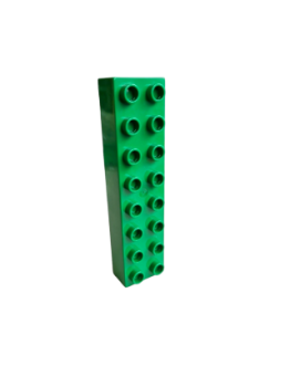 Lego Duplo Basic Bau Stein 2x8 (4199) hell grün