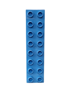 Lego Duplo Basic Bau Stein 2x8 (4199) Mittelblau