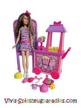 Barbie Skipper mit Popcorn & Souvenir Stand Mattel