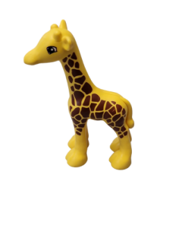 Lego Duplo baby giraffe yellow dots dark brown (bb443c01pb01)