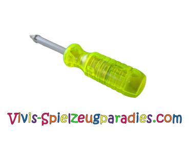 Lego Duplo, Toolo screwdriver (dt001c01) neon trans yellow