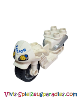 Lego Duplo Motorrad (dupmc3pb01) weiß
