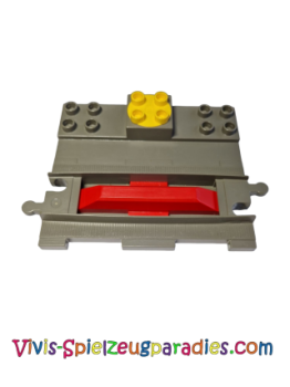 Lego Duplo Train Start Stop Track (duptrain02) old-dark gray