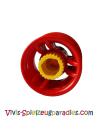 Lego Duplo, Toolo Wheel with Action Wheeler Screw Short (31050c01) red