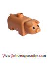 Lego Duplo Schwein Old Style Augen schwarz (4011type1pb01) Nugat