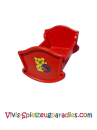 Lego Duplo Furniture Cradle with teddy bear and ball pattern (4886)