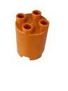 Lego Duplo Rund Stein Säule dunkel orange 2x2x2 (98225)